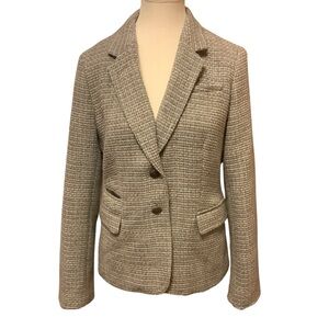 Banana Republic Textured Beige Blazer